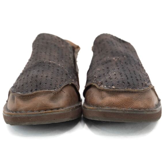 Bed Stu Leather Canvas Trout Slip-On Loafers Size 9.5 - Picture 3 of 11